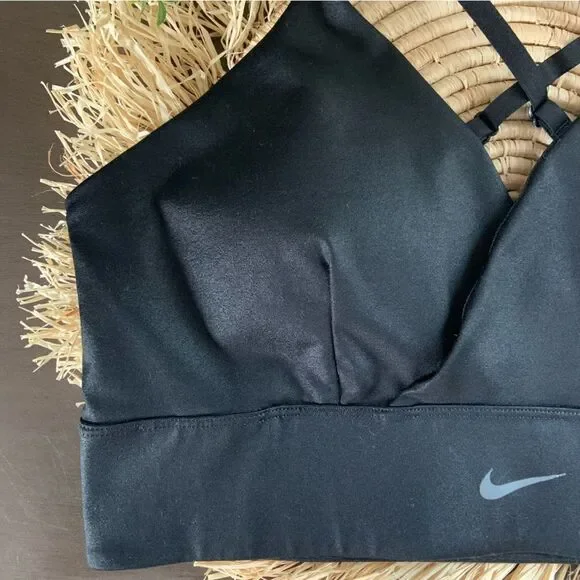 NIKE Women’s Indy Light Support Sports Bra Black Size XL - Picture 4 of 10